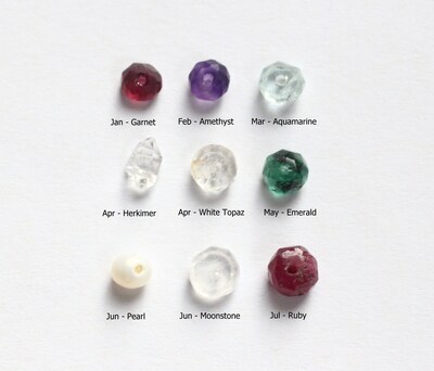 Simple Birthstone Necklace - image4